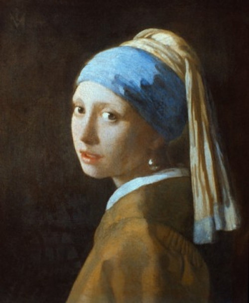 Girl With A Pearl Earring  1665  Jan Vermeer  Oil on canvas  Mauritshuis  The Hague  Holland Poster Print - Item # VARSAL998127