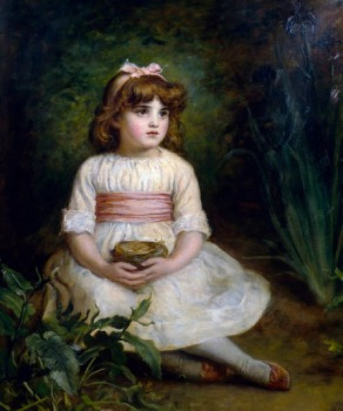 The Bird's Nest by John Everett Millais  Poster Print - Item # VARSAL900137326