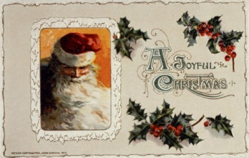 A Joyful Christmas  C. 1900  Nostalgia Cards  Illustration Poster Print - Item # VARSAL9801335