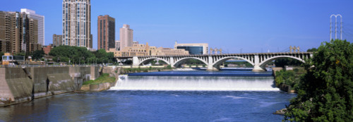 Dam over a river, Upper St. Anthony Falls Lock And Dam, Mississippi River, Minneapolis, Minnesota, USA Poster Print - Item # VARPPI152905