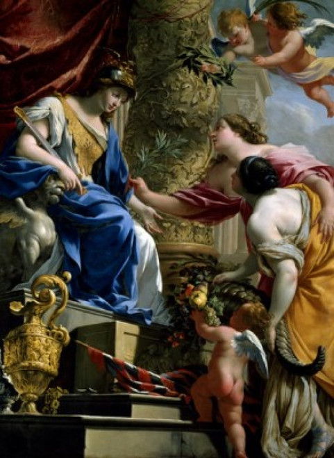 Prudence of Mind  Peace and Abundance by Simon Vouet   France  Paris  Musee du Louvre Poster Print - Item # VARSAL11582349