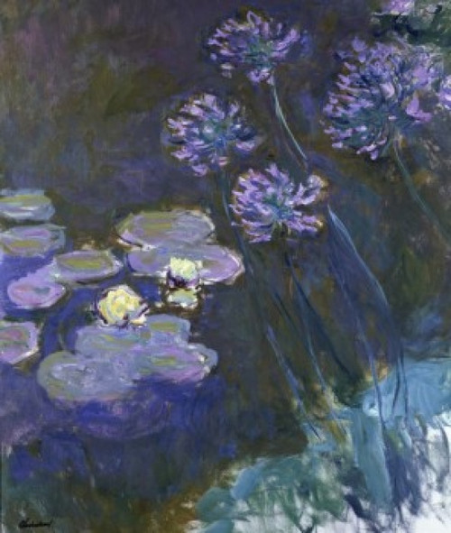Water Lilies & Agapanthus  1914-17  Claude Monet  Oil on canvas  Musee Marmottan  Paris  France  Poster Print - Item # VARSAL11581110