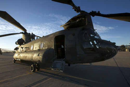 CH-47 Chinook helicopter on the tarmac at Davis-Monthan Air Force Base, Arizona Poster Print - Item # VARPSTTMO101120M