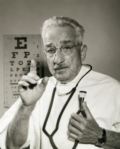 Portrait of a male doctor holding a stethoscope Poster Print - Item # VARSAL25518531