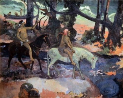 Escape  The Ford  1901  Paul Gauguin  Oil on Canvas  Pushkin Museum of Fine Arts  Moscow Poster Print - Item # VARSAL261238