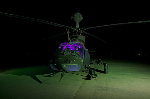 An OH-58D Kiowa helicopter at COB Speicher, Tikrit, Iraq, during Operation Iraqi Freedom Poster Print - Item # VARPSTTMO100811M