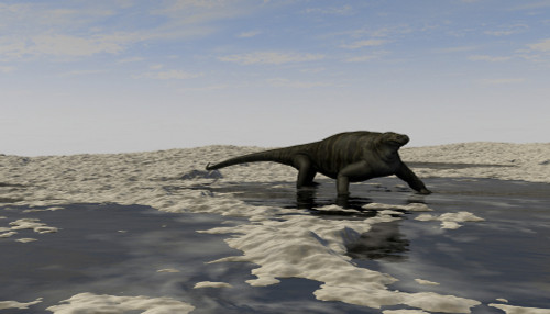 A Cotylorhynchus along the shores of a prehistoric environment Poster Print - Item # VARPSTKVA600605P