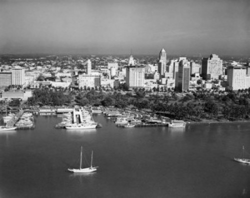 USA  Florida  Miami  boats docked in harbor Poster Print - Item # VARSAL2558650