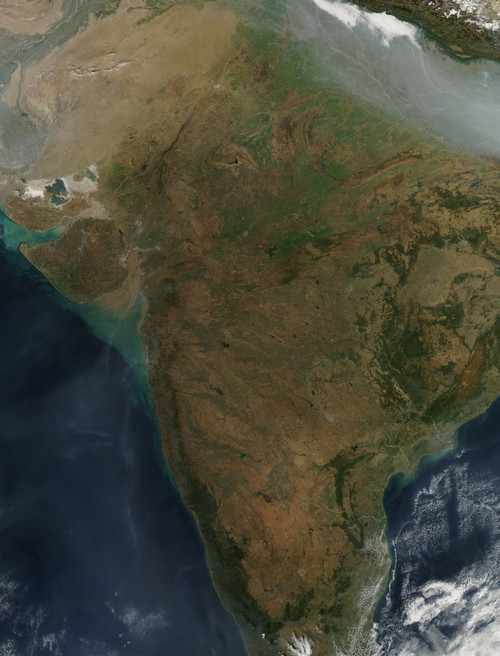 January 12, 2011 - Satellite view of Central India. Poster Print - Item # VARPSTSTK203569S