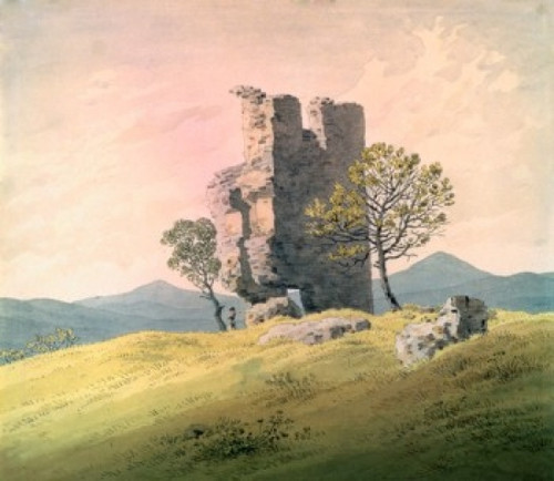 The Castle in Teplitz  Caspar David Friedrich  Pushkin Museum of Fine Arts  Moscow  Russia Poster Print - Item # VARSAL261776