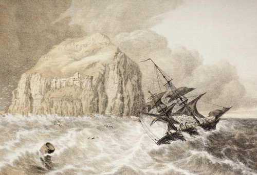 A Shipwreck Against The Bass Rock, Firth Of Forth, Scotland. From The Scots Worthies According To Howie's Second Edition, 1781. Published 1879. PosterPrint - Item # VARDPI1877574