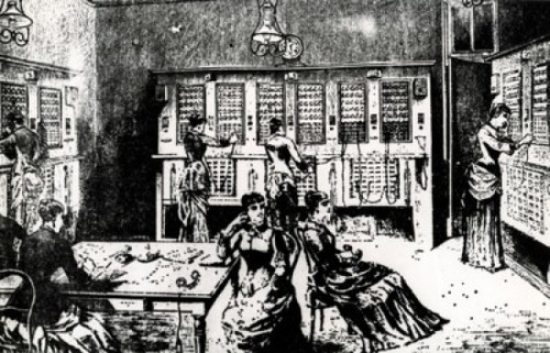 Girls operating the switch boards by unknown artist Poster Print - Item # VARSAL995204