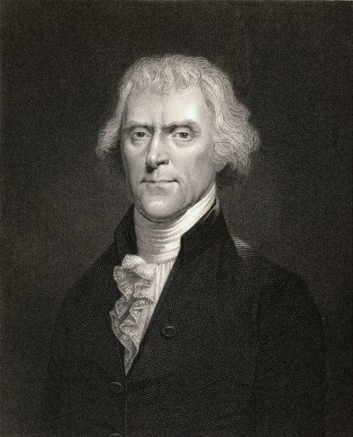 Thomas Jefferson 1743-1826. 3Rd President Of U.S.A. From The Book _Gallery Of Portraits? Published London 1833. PosterPrint - Item # VARDPI1858869