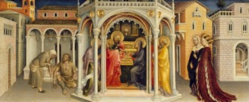 The Presentation at the Temple by Gentile da Fabriano   tempera on panel   1423     France   Paris   Musee du Louvre Poster Print - Item # VARSAL11582191 The Presentation at the Temple by Gentile da Fabriano   tempera on panel   1423     France   Paris   Musee du Louvre Poster Print - Item # VARSAL11582191