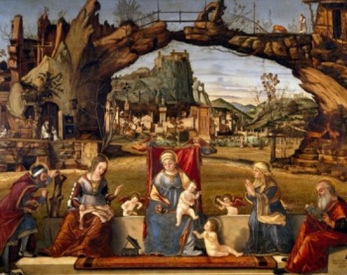 Holy Conversation by Vittore Carpaccio     France   Avignon   Musee du Petit-Palais Poster Print - Item # VARSAL11582249