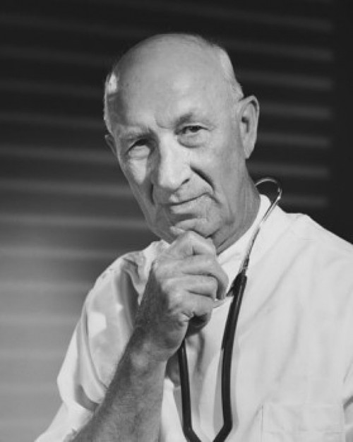 Portrait of a male doctor with his hand on his chin Poster Print - Item # VARSAL25522112