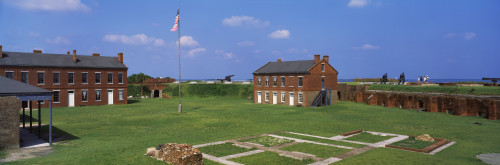 High angle view of a fort, Fort Clinch, Fort Clinch State Park, Amelia Island, Nassau County, Florida, USA Poster Print - Item # VARPPI25281