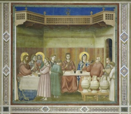 Wedding at Cana   Giotto di Bondone   Fresco   Arena Chapel  Cappella degli Scrovegni  Padua Poster Print - Item # VARSAL26334
