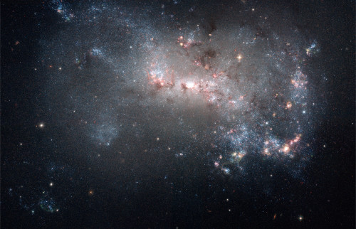 Magellanic dwarf irregular galaxy NGC 4449 in the constellation Canes Venatici Poster Print - Item # VARPSTSTK201504S