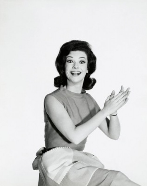 Portrait of a young woman clapping Poster Print - Item # VARSAL25549997