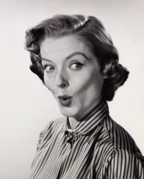 Close-up of a young woman making a face Poster Print - Item # VARSAL2553268