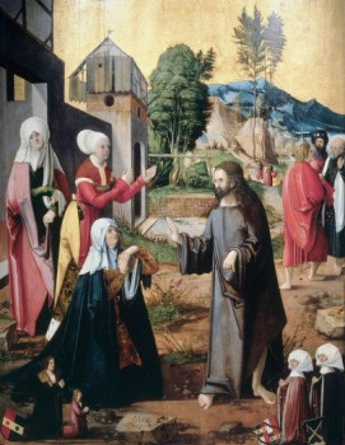 Christ Leaving the Holy Women   Master of Swabian Altarpieces Poster Print - Item # VARSAL11582487