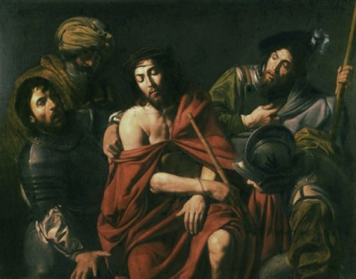 Jesus Insulted by the Soldiers  Jean Valentin de Boulogne Poster Print - Item # VARSAL900102293