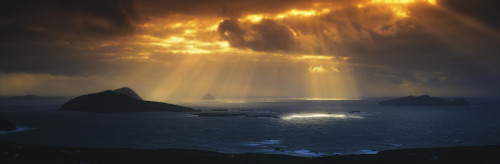 Kenmare Bay, Dunkerron Islands, Co Kerry, Ireland; Sunset Over A Bay PosterPrint - Item # VARDPI1804221