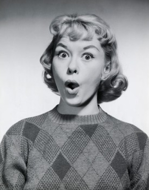 Portrait of a young woman looking surprised Poster Print - Item # VARSAL2552920