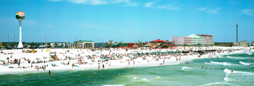 Tourists on the beach, Pensacola, Escambia County, Florida, USA Poster Print - Item # VARPPI117716