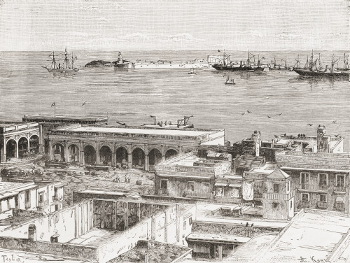 View of Veracruz and the San Juan de Ul PosterPrint - Item # VARDPI2430355