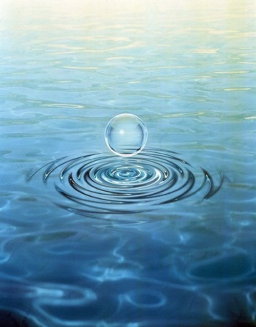 Clear bubble floating above water ripples in choppy water Poster Print by Panoramic Images (29 x 36) - Item # PPI117857