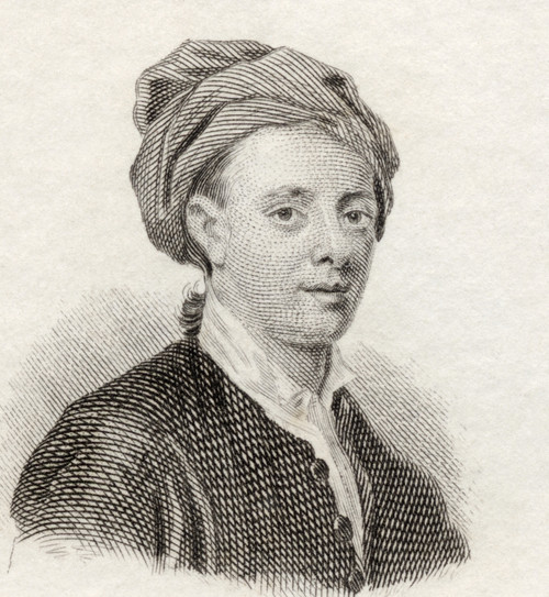 Allan Ramsay, 1686 To 1758. Scottish Poet, Playwright, Publisher, Librarian And Wig-Maker. From Crabb's Historical Dictionary Published 1825. PosterPrint - Item # VARDPI1905812
