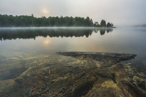 Sunrise over a tranquil lake; Ontario, Canada PosterPrint - Item # VARDPI12268152