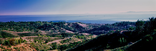Elevated view of city at coast, Santa Barbara, California, USA Poster Print - Item # VARPPI164945