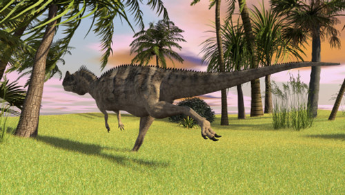 Ceratosaurus running across a field Poster Print - Item # VARPSTKVA600240P
