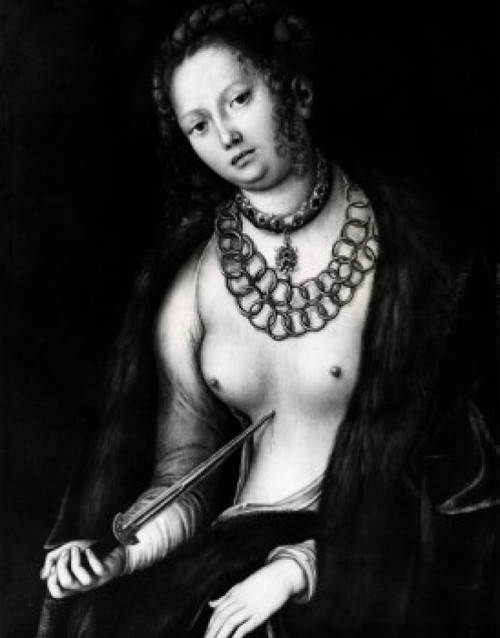 Lucretia by Lucas the Elder Cranach  1472-1553 Poster Print - Item # VARSAL995326