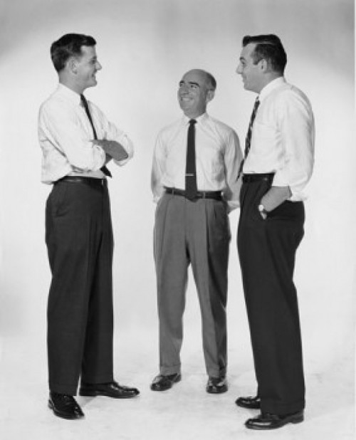 Three businessmen talking Poster Print - Item # VARSAL25548022