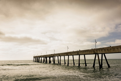 Pier in the Pacific ocean, Pacifica Pier, Pacifica, San Mateo County, California, USA Poster Print - Item # VARPPI168450