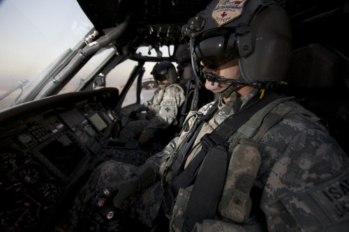 Kunduz, Afghanistan - Pilot in the cockpit of a UH-60L Blackhawk helicopter Poster Print - Item # VARPSTTMO100462M