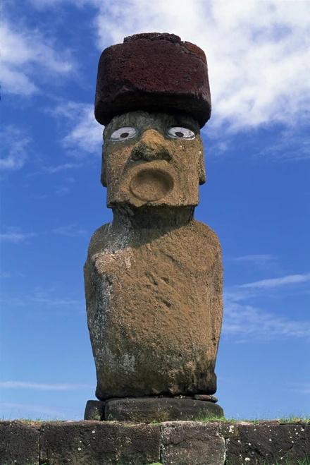 Fv3514, Dave Nunuk; Statue, Moai, Easter Island, Chile PosterPrint