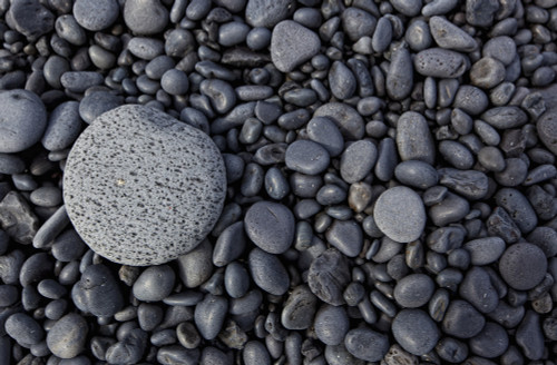 Close-up of smooth rocks on a beach; Iceland PosterPrint - Item # VARDPI2324012