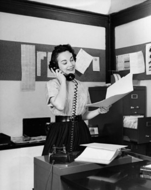 Businesswoman talking on the telephone Poster Print - Item # VARSAL2557137