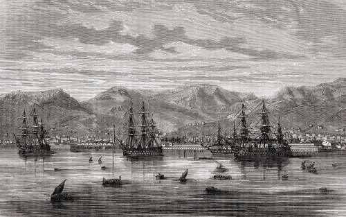 Toulon, France In The 18Th Century.From Histoire De La Revolution Francaise By Louis Blanc. PosterPrint - Item # VARDPI1858234