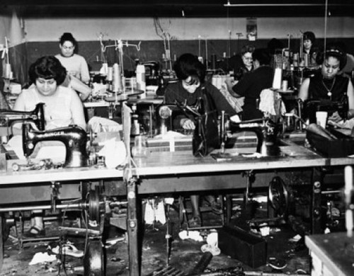 Group of female workers in a textile factory Poster Print - Item # VARSAL2556044