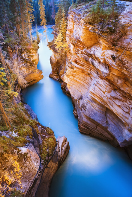 Athabasca Falls At Dusk, Jasper National Park, Alberta PosterPrint - Item # VARDPI2046396