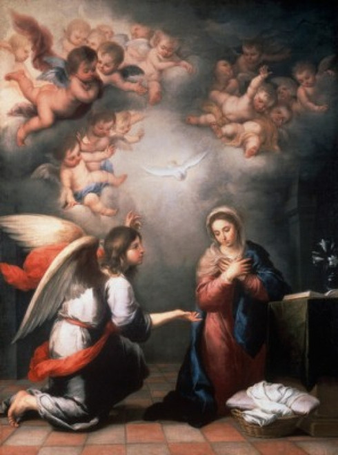 Annunciation  Late 1660's  Bartolome Esteban Murillo  Oil on canvas  State Hermitage Museum  St. Petersburg  Russia Poster Print - Item # VARSAL261872