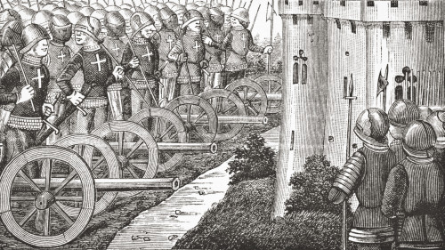 How The Comte De Foix Took Strong Places In Guienne. After A Miniature From The 15Th Century Manuscript Vigiles De Charles Vii. From Science And Literature In The Middle Ages By Paul Lacroix Published London 1878 PosterPrint - Item # VARDPI1862910