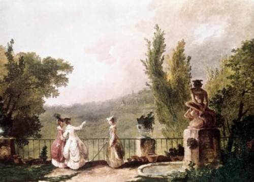 Terrace of the Chateau De Marly by Hubert Robert  Poster Print - Item # VARSAL900105030