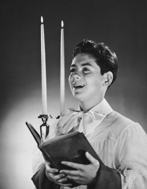 Side profile of a choir boy singing Poster Print - Item # VARSAL25527636